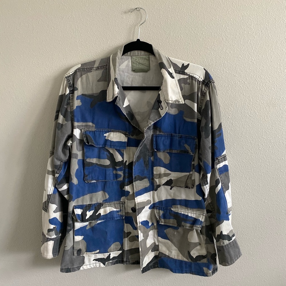 Blue & Grey Camo Jacket